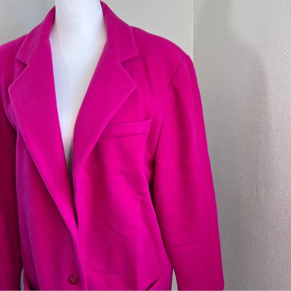 Vintage Metro Express Fuchsia/Magenta Oversized Blazer See Measurements - Picture 2 of 7